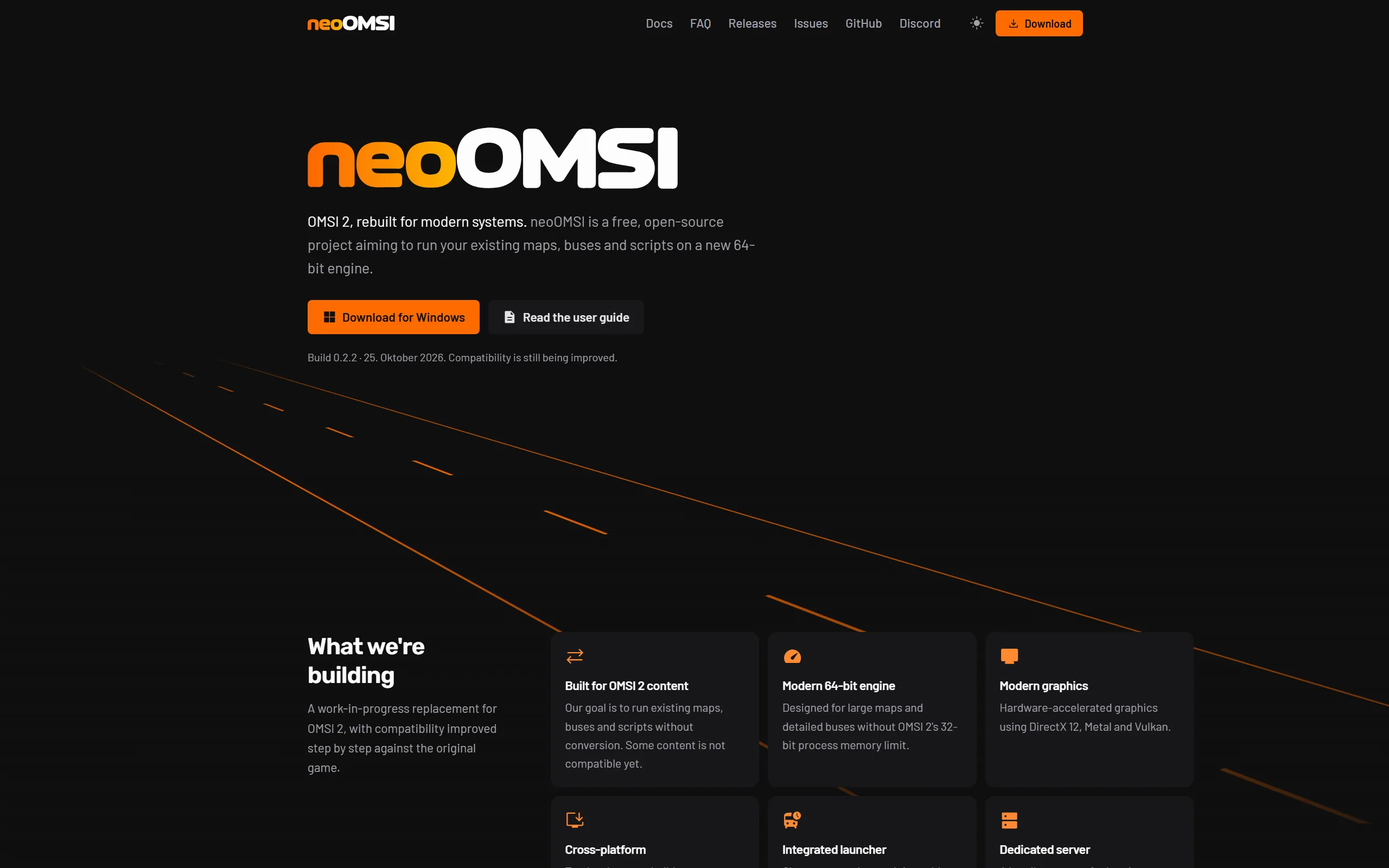 The neoomsi.com homepage